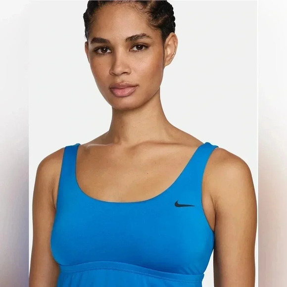 Women’s Nike Tankini Swimsuit Top Size Small Blue NWT - Picture 3 of 8